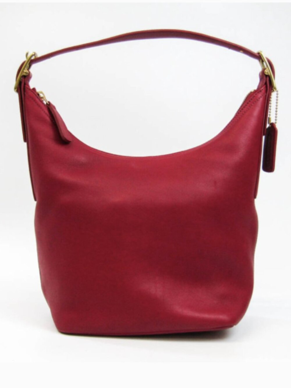 🌿Coach Legacy West Hobo Leather Bucket Red Shoulder Bag🌿